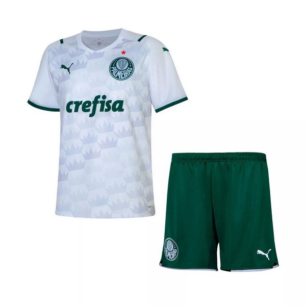 Trikot Palmeiras Auswarts Kinder 2021-22 Weiß Fussballtrikots Günstig